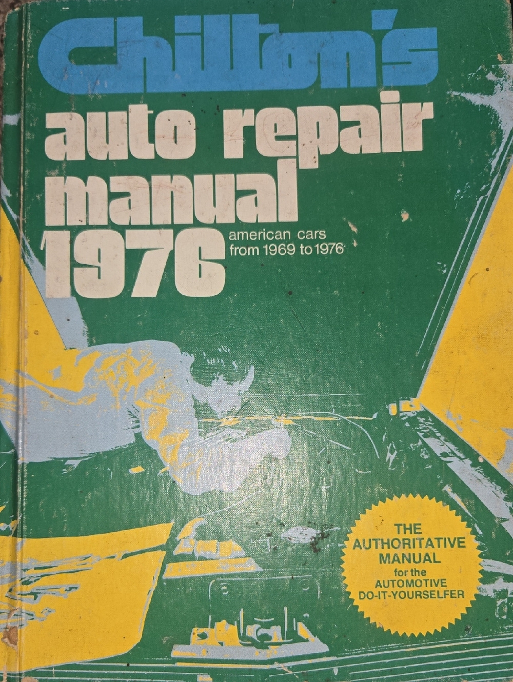Auto Repair Manual 1976 - Green and Yellow Cover